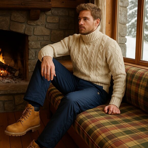 Vintage SKYR by Scandia Quilted Ski Pants — Made in Korea, Classic Alpine Design - Picture 2 of 13